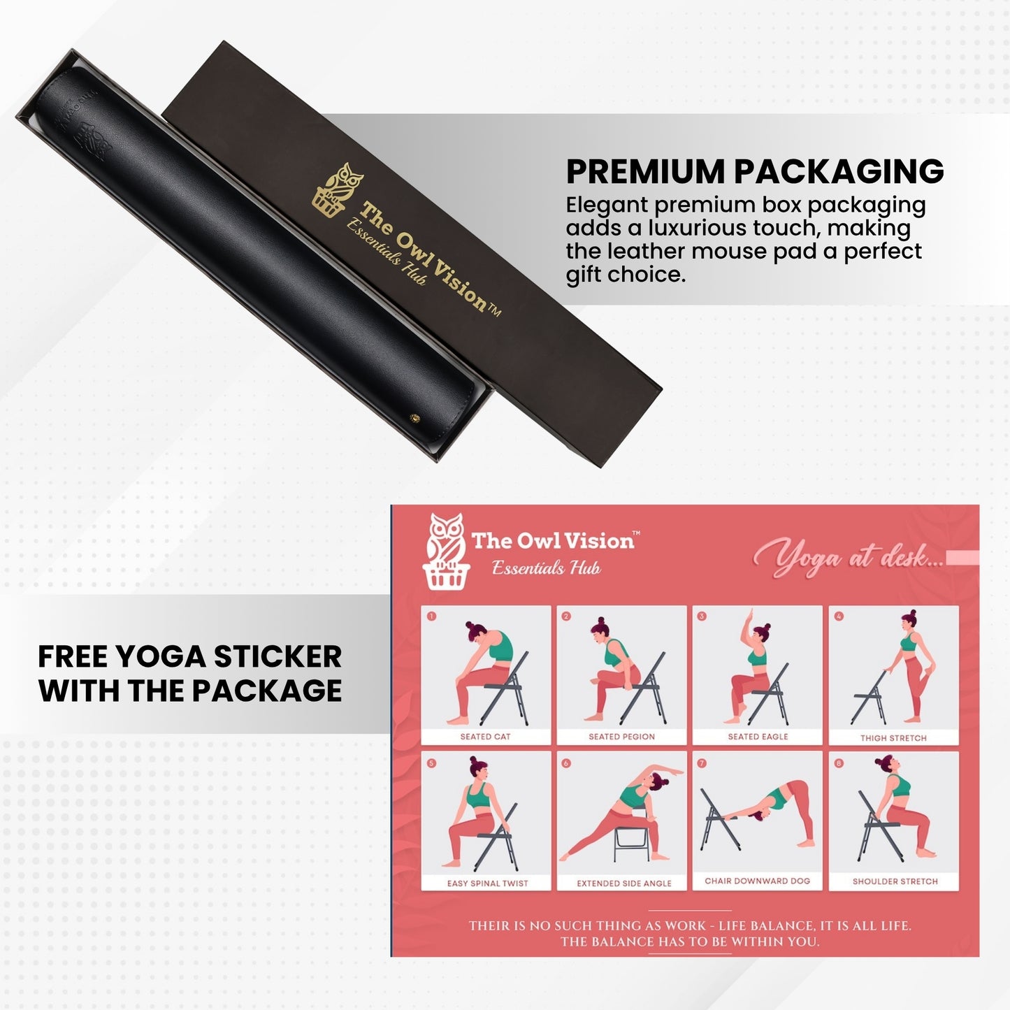 PU Leather Desktop Pad