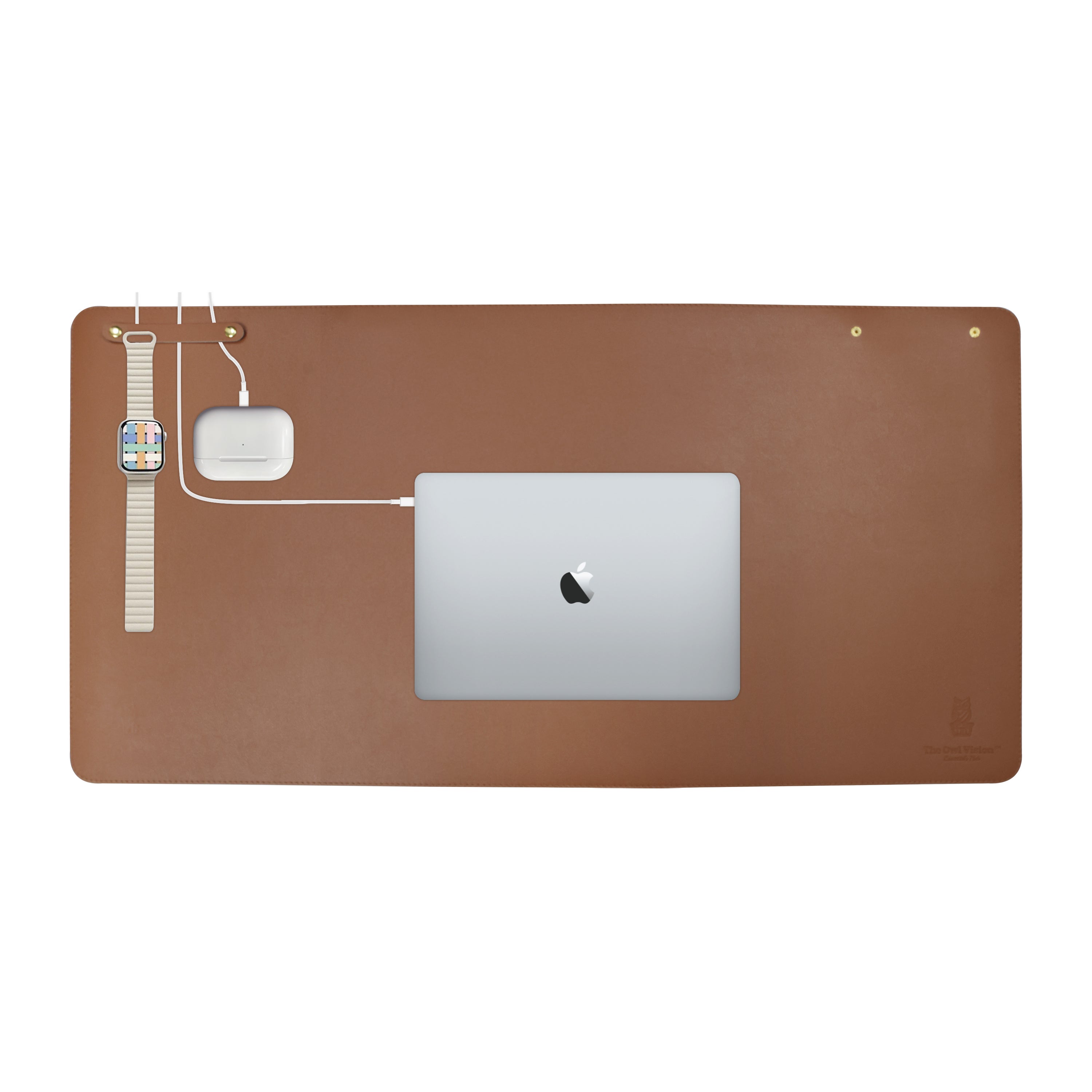 Vegan PU Leather Desk Mat – Reversible Dual-Tone Waterproof Office Table Mat, Non-Slip Large Mouse Pad for Laptop, Keyboard & Gaming (80x40 cm) | Premium Packing Box Included