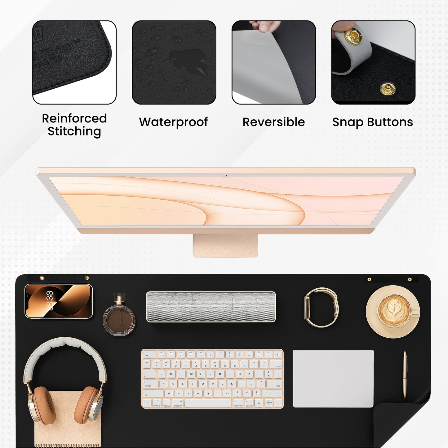PU Leather Desktop Pad